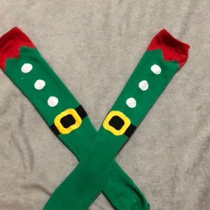 Christmas elf socks